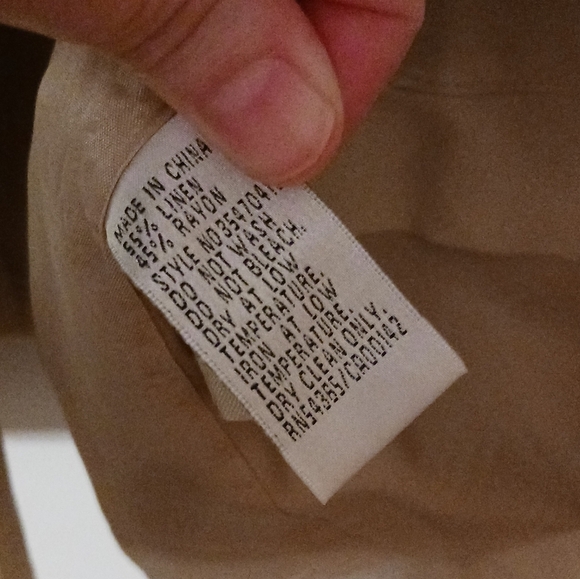 NYGARD Collection Linen Blend Beige Lightweight Blazer Ladies Plus Size 18 - Picture 4 of 5